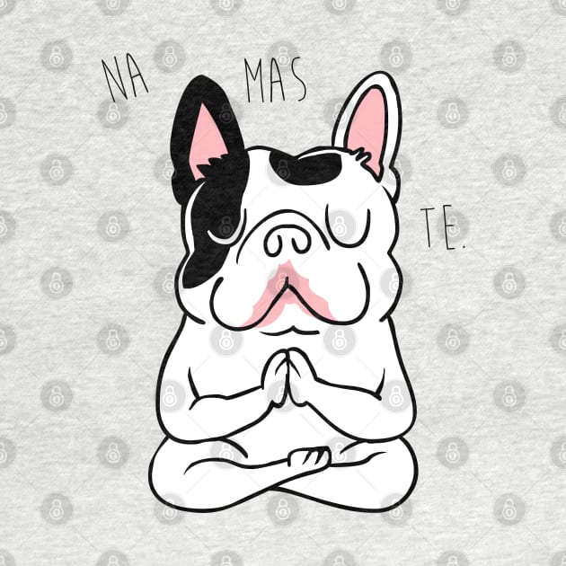 NAMASTE Frenchie by huebucket